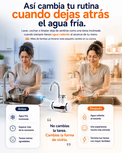 Grifo Eléctrico de Agua Caliente