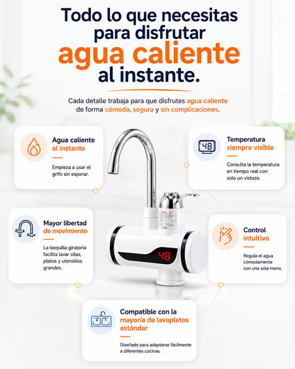 Grifo Eléctrico de Agua Caliente