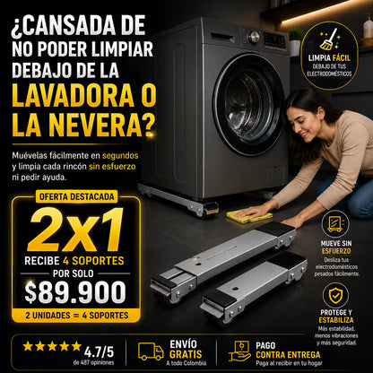 Soportes Base Con Ruedas EasyMove 2x1