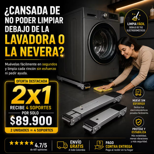 Soportes Base Con Ruedas EasyMove 2x1