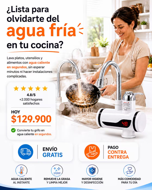 Grifo Eléctrico de Agua Caliente